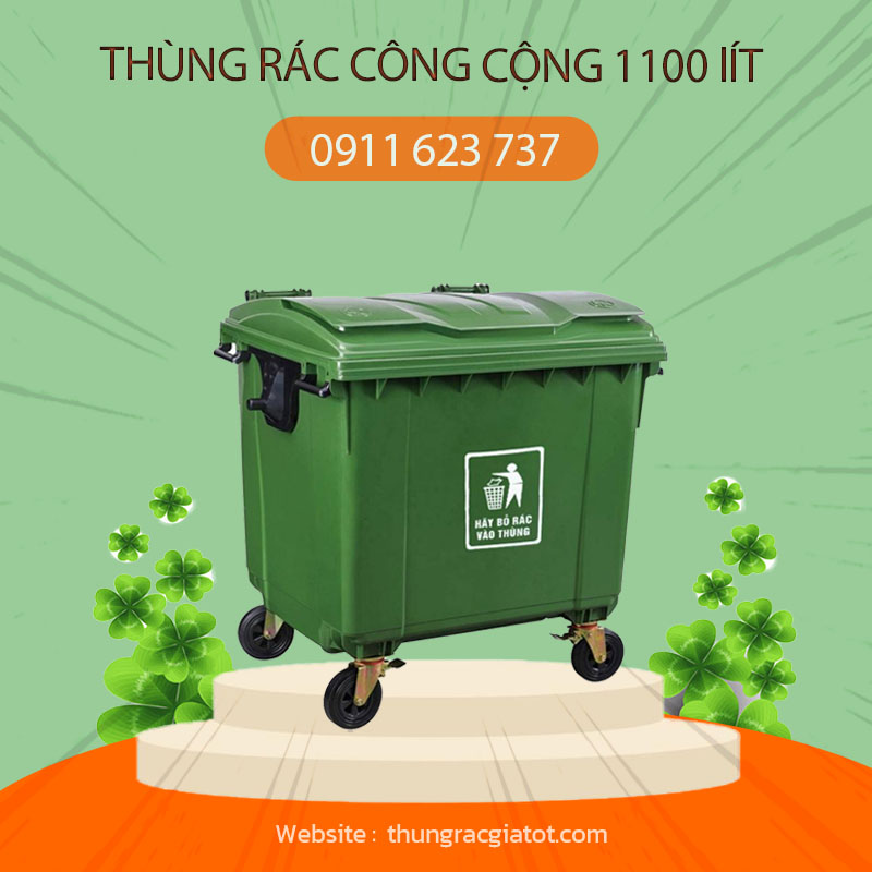 Thung-rac-cong-cong-1100-lit thùng rác công cộng 1000 lít