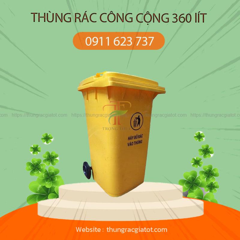 Thung-rac-cong-cong-360-lit-mau-vang thùng rác công cộng 360 lít
