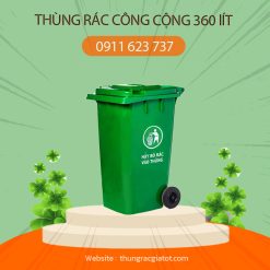 thùng rác công cộng 360 lít