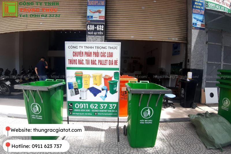 Gia cố miệng thùng rác nhựa 240 lít để tăng tuổi thọ sử dụng