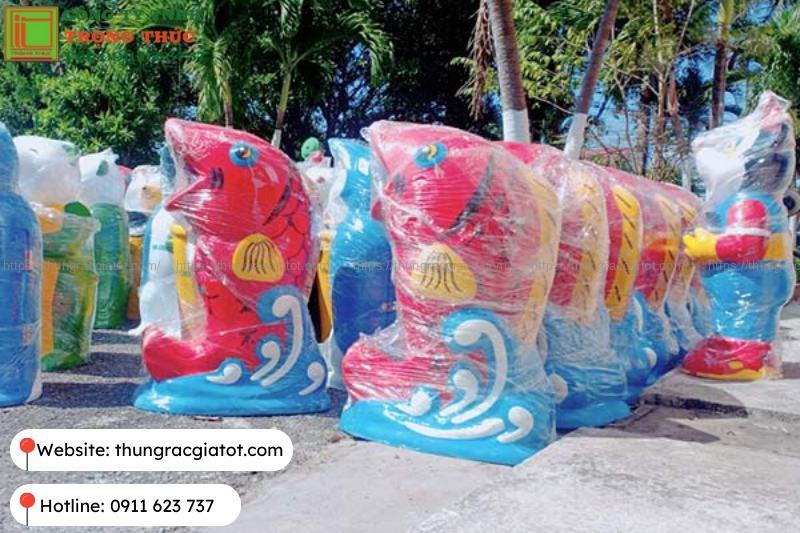 Thùng rác con thú ở Đà Nẵng sẽ có giá tùy thuộc vào từng mẫu mã