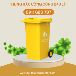 Thùng rác công cộng 240 lít Đà Nẵng