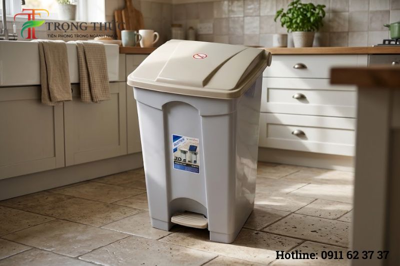 Thùng rác 70 lít nhỏ tiện lợi