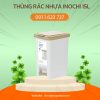 thùng rác inochi đạp chữ nhật 15l
