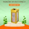 thùng rác đá hoa cương a1