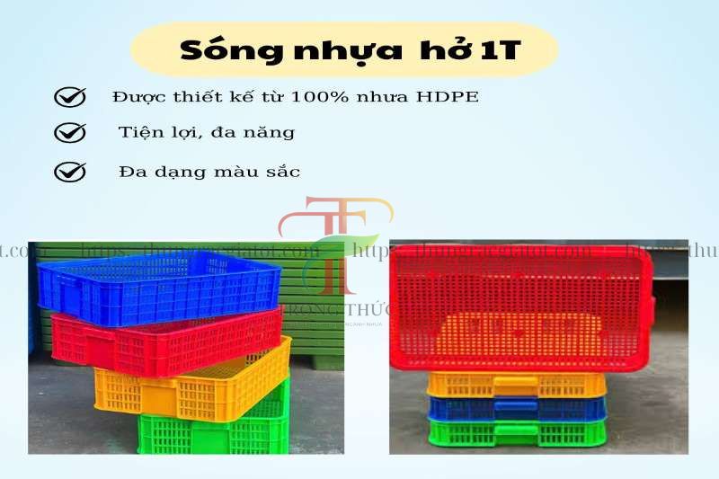 Sóng nhựa hở 1T