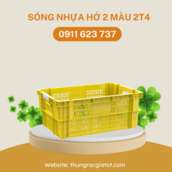 Sóng nhựa hở 2 màu 2T4
