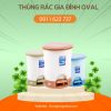 thùng rác nhựa gia đình Oval