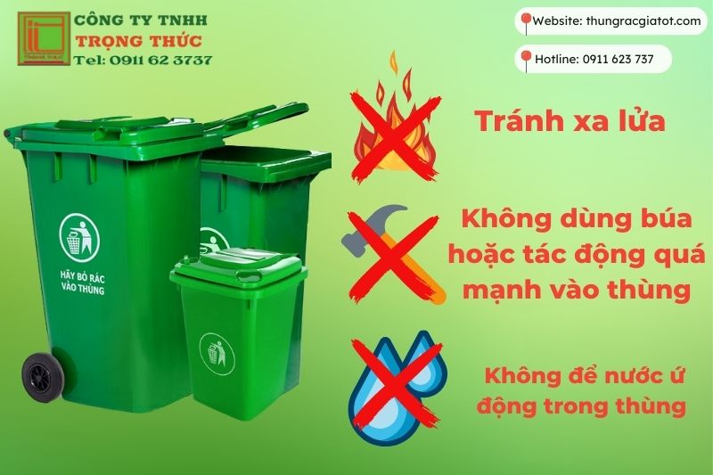 Bảo quản thùng rác nhựa Gia Lai 