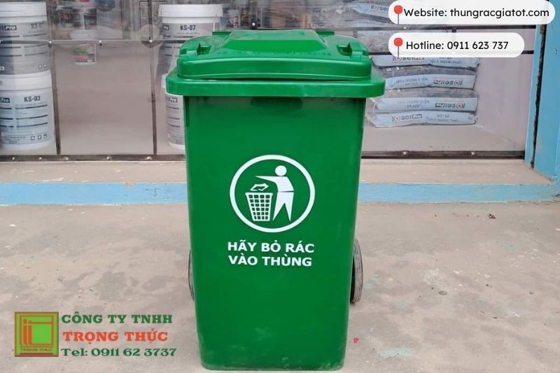 thùng rác nhựa 100 lít Hà Nội