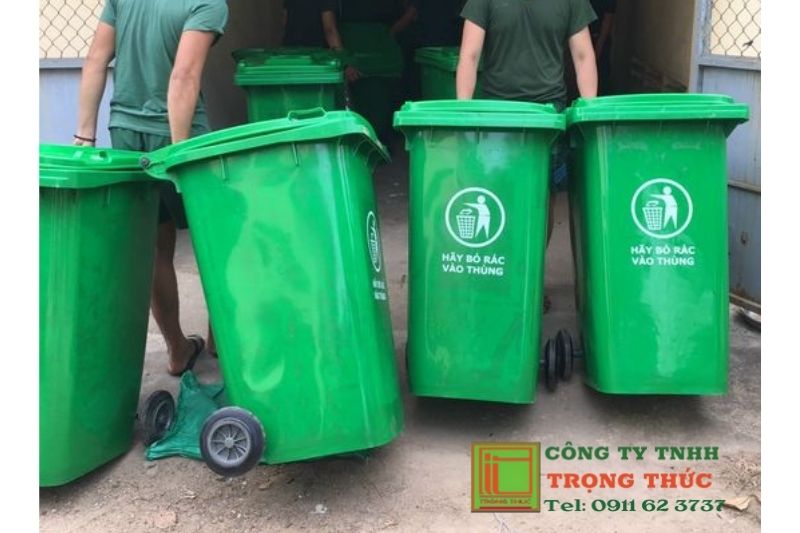 Thùng rác nhựa 240 lít Hà Nội