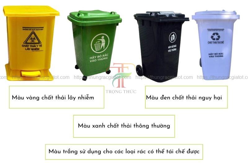 thùng rác màu vàng có ý nghĩa gì