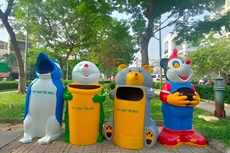 Thùng rác hình thú Biên Hòa Đồng Nai đẹp