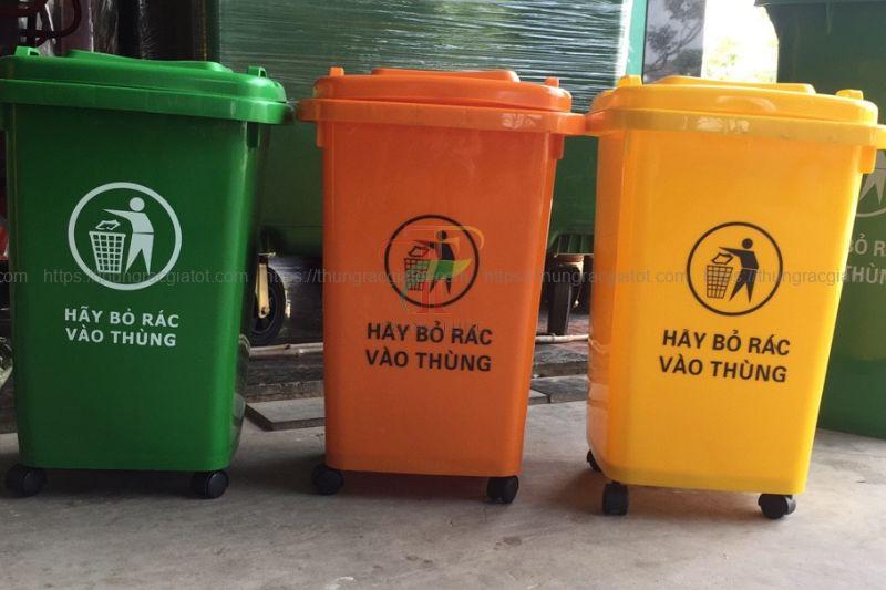 Thùng rác nhựa 60L Biên Hòa Đồng Nai Thùng rác nhựa 60L Biên Hòa Đồng Nai