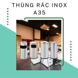 thùng rác inox a35
