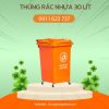 thùng rác nhựa 30 lít màu cam