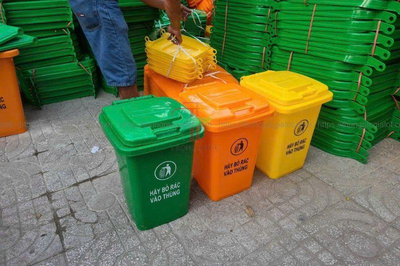 Thùng rác nhựa ở quận 1 dung tích 60 lít