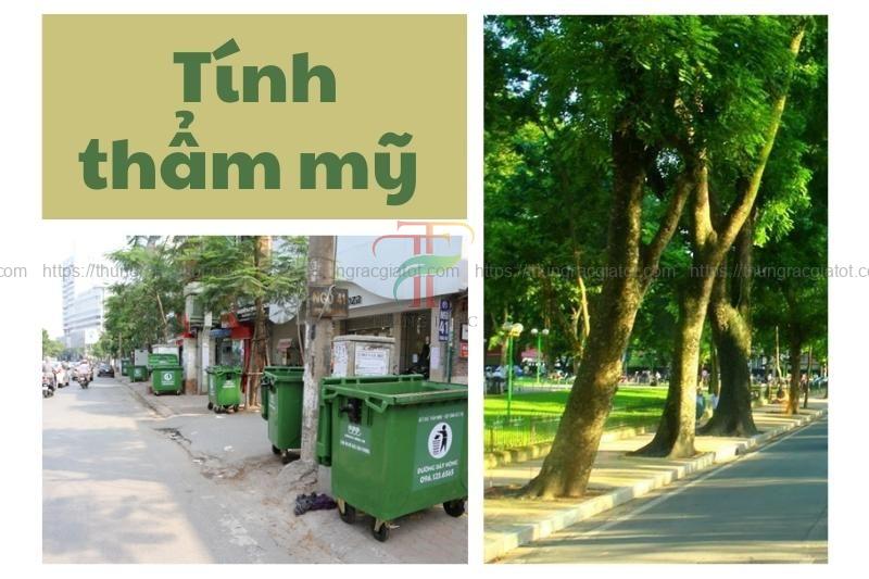 Thùng rác Điện Biên giúp tăng tính thẩm mỹ cho khu vực