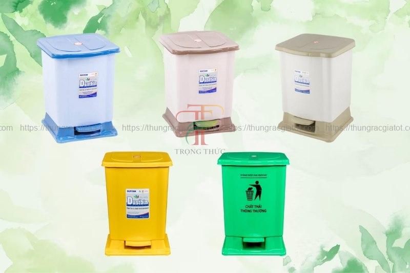 Thùng rác nhựa văn phòng đạp chân Quảng Bình