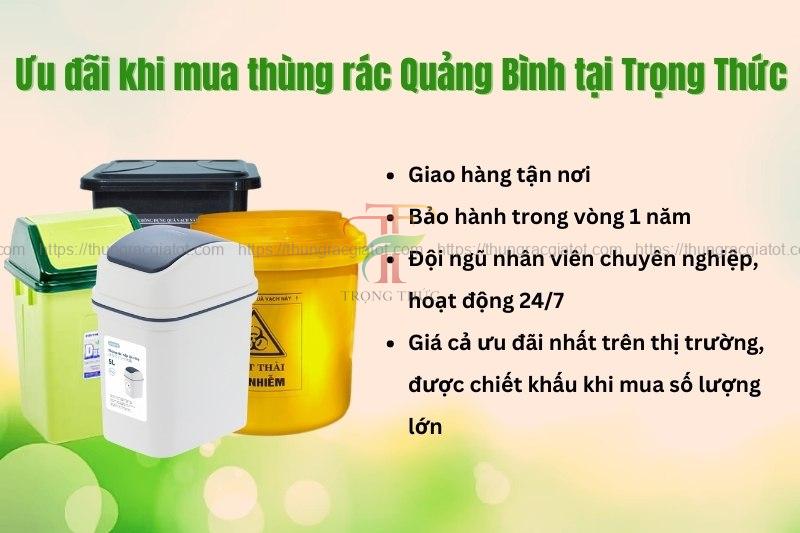 Những ưu đãi khi mua thùng rác tại Trọng Thức