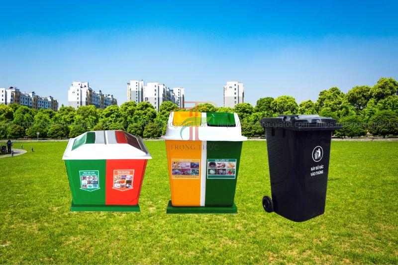 Thùng rác nhựa công cộng - Công ty Trọng Thức