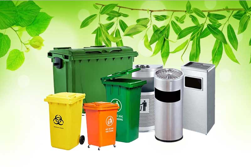 Các loại thùng rác Bến Tre