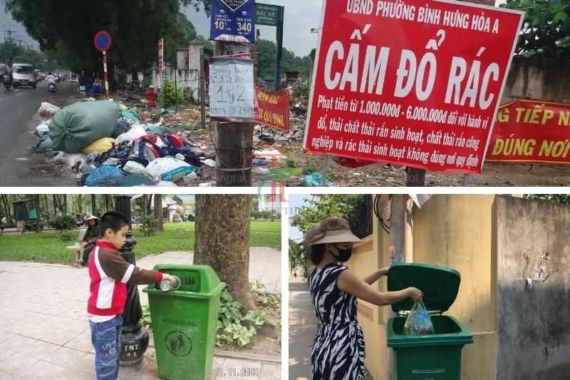 thùng rác giúp giảm thiểu rác thải tại Phú Thọ