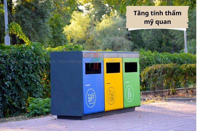 Thùng rác Bình Thuận giúp tăng thẩm mỹ