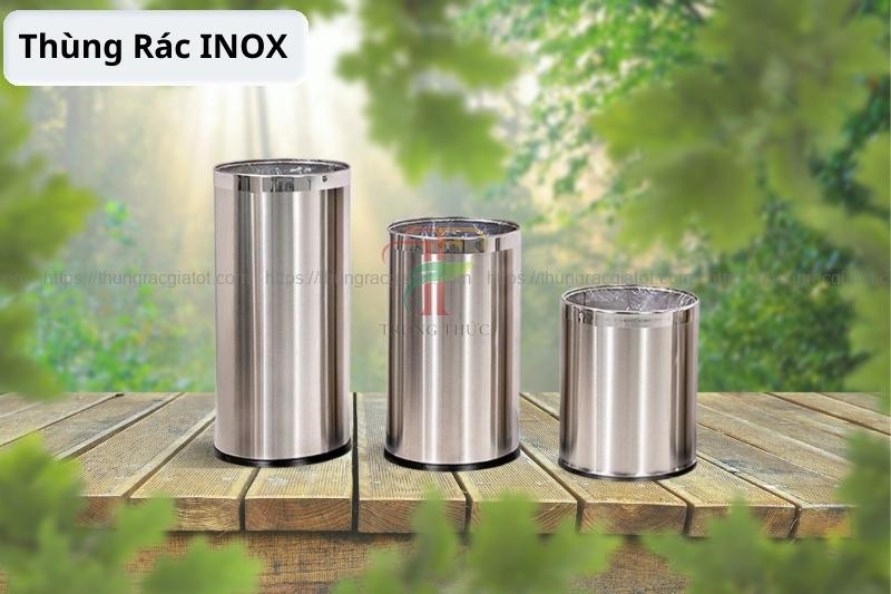 Một số sản phẩm thùng rác Inox do Trọng Thức cung cấp