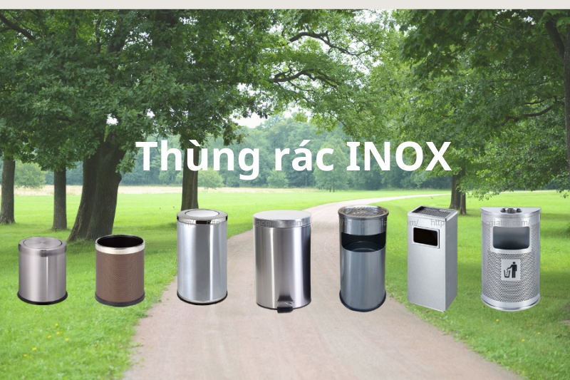 Thùng rác hải phòng inox