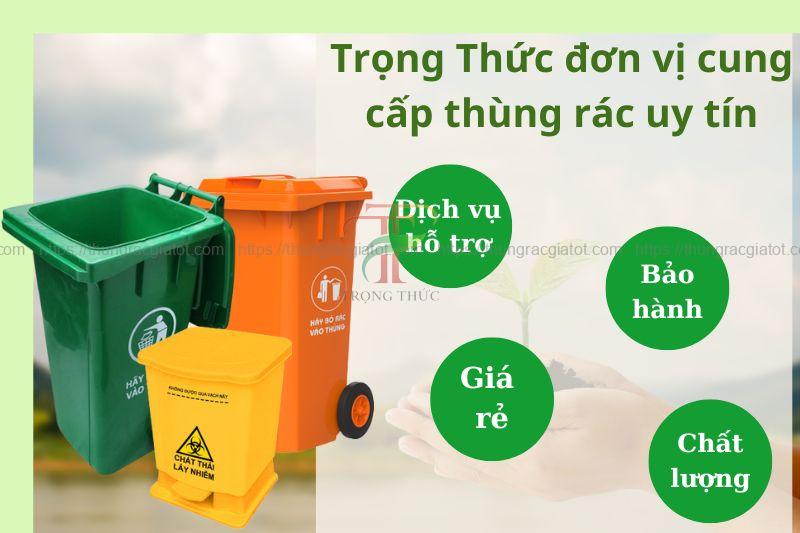 Đơn vị cung cấp thùng rác nhựa toàn quốc