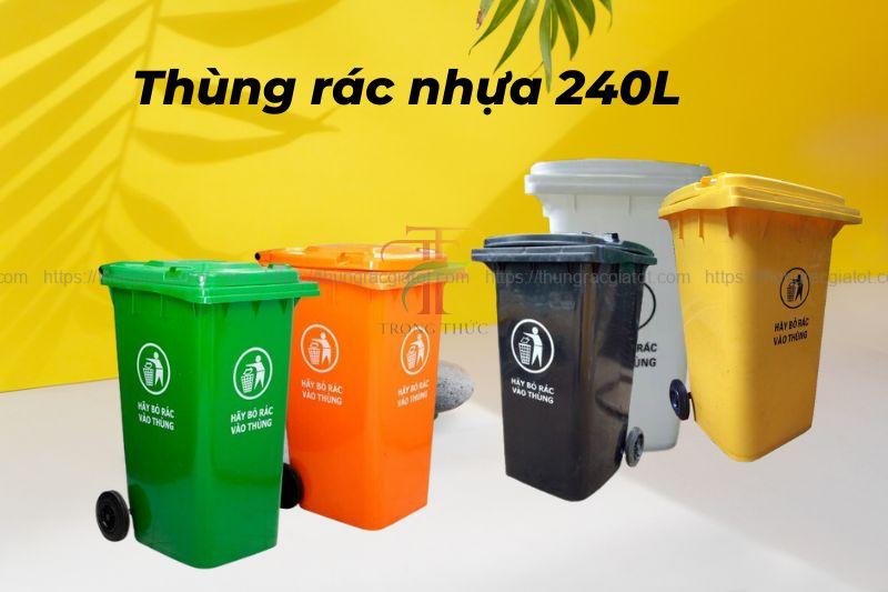 Thùng rác nhựa 240 lít Đắk Nông