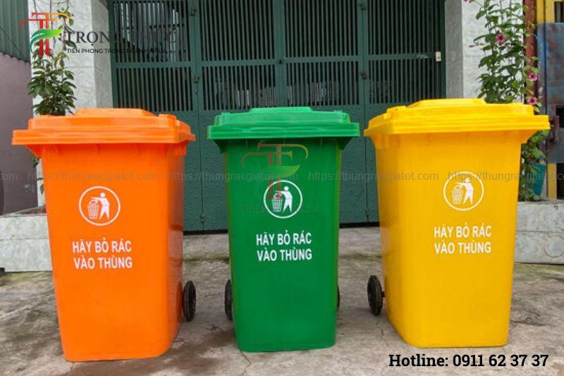 Thùng rác nhựa 120L tại Quảng Trị