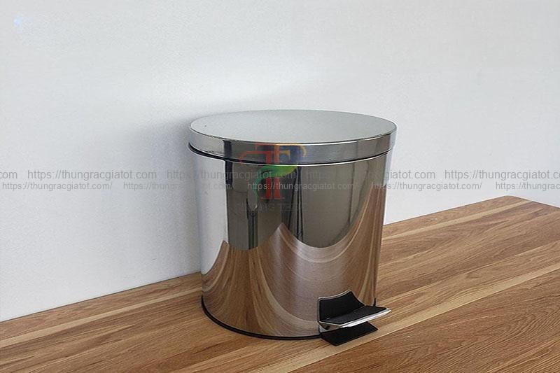 Thùng rác Hải Phòng inox đạp chân 12 lít Thùng rác Hải Phòng inox đạp chân 12 lít