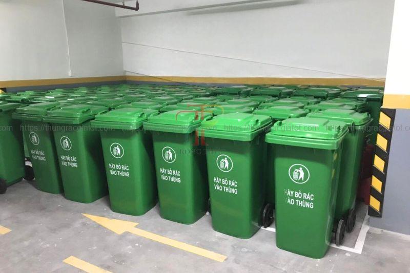 Thùng rác Hải Phòng nhựa 240 lít Thùng rác Hải Phòng nhựa 240 lít