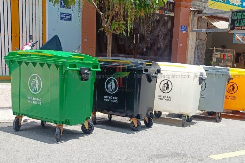 Thùng rác Hải Phòng nhựa 660 lít Thùng rác Hải Phòng nhựa 660 lít