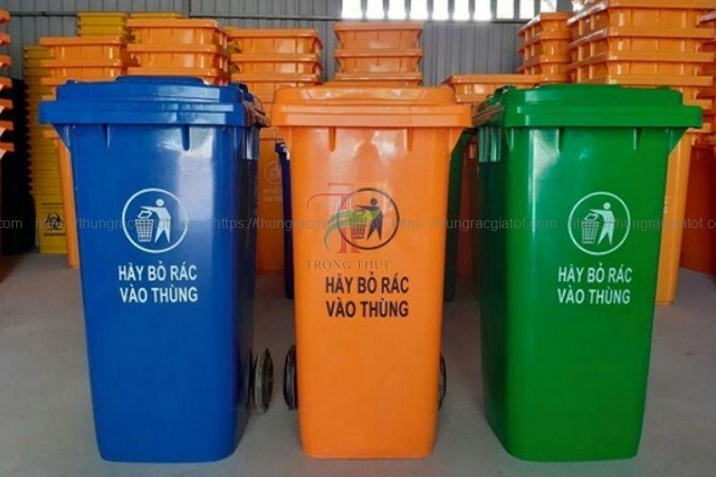 Thùng rác huyện Cần Giờ nhựa 120 lít