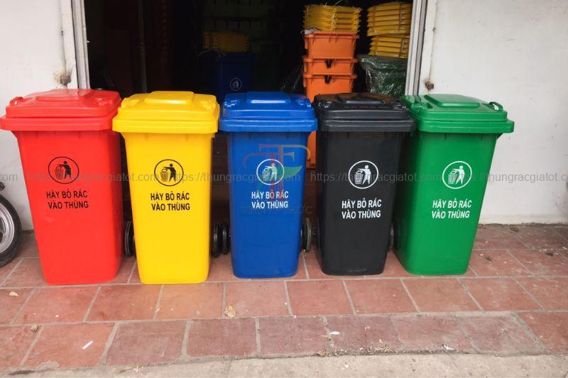 Thùng rác nhựa 120 lít huyện Nhà Bè
