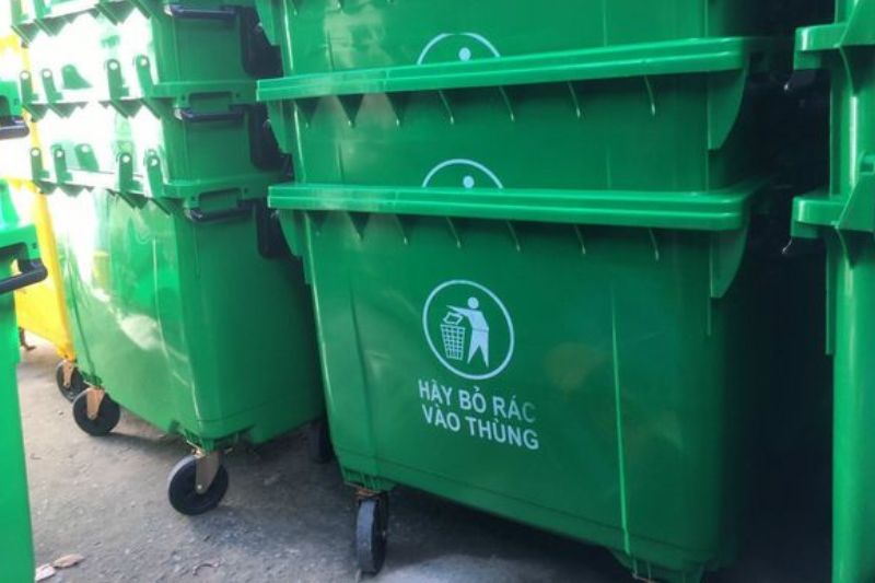Thùng rác huyện Nhà Bè