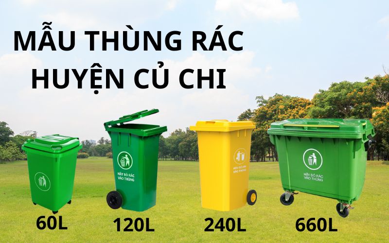 thùng rác huyện Củ Chi