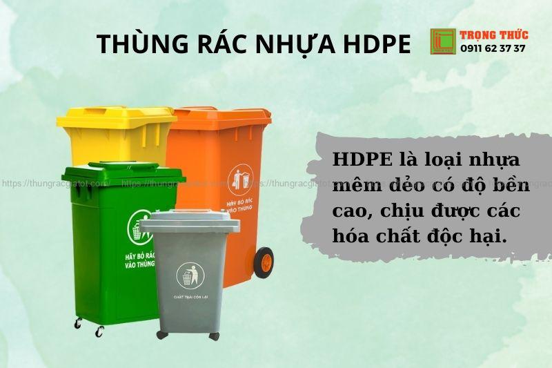 Thùng rác nhựa HDPE Quận Bình Tân