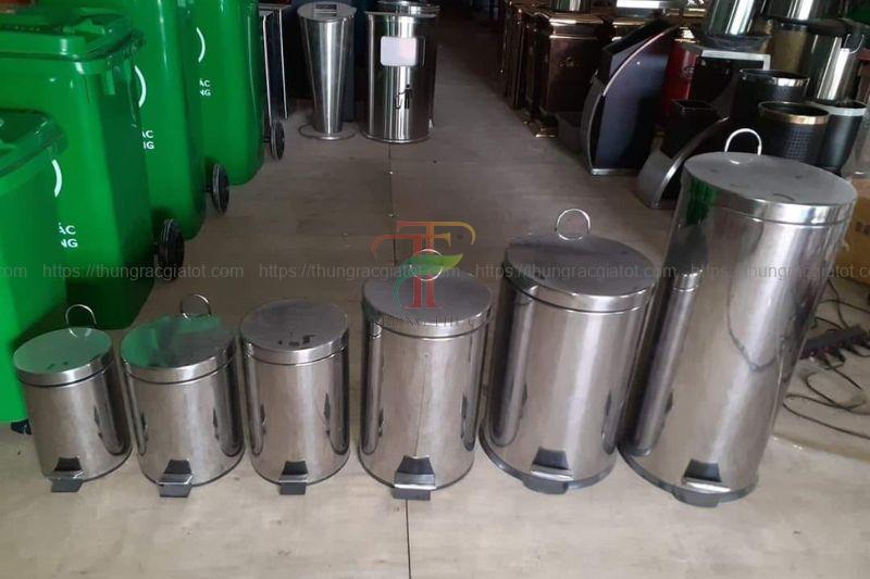 Thùng rác Thanh Hóa inox đạp chân