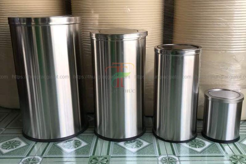 Thùng rác Thanh Hóa inox nắp lật