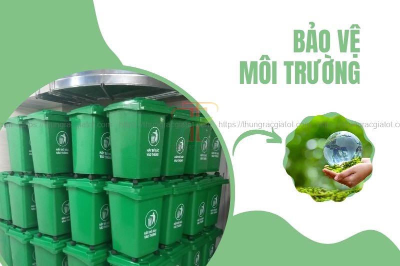 Thùng rác Vĩnh Long giúp bảo vệ môi trường 