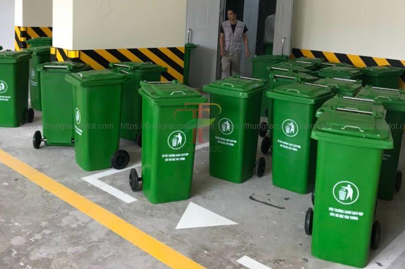 Thùng rác Bến Tre nhựa 240l Thùng rác Bến Tre nhựa 240l