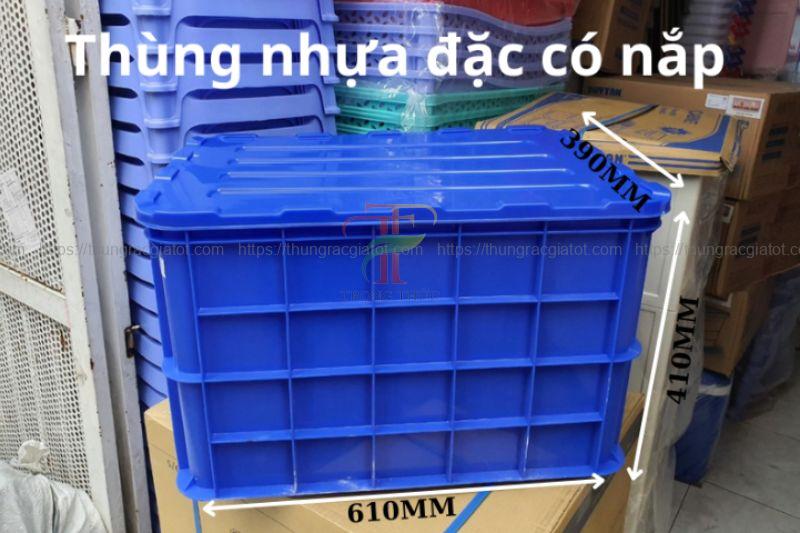 Thùng nhựa đặc có nắp