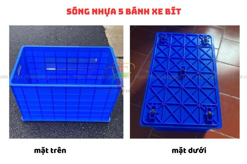 Sóng nhựa 5 bánh xe bít