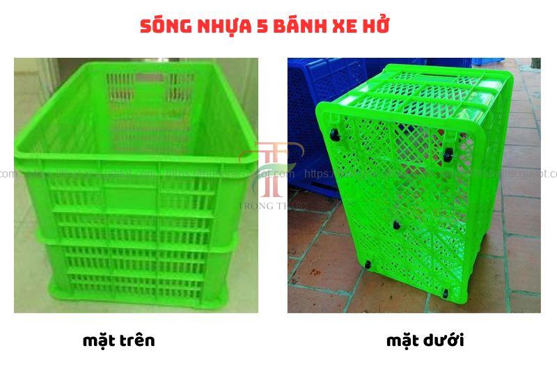Sóng nhựa 5 bánh hở