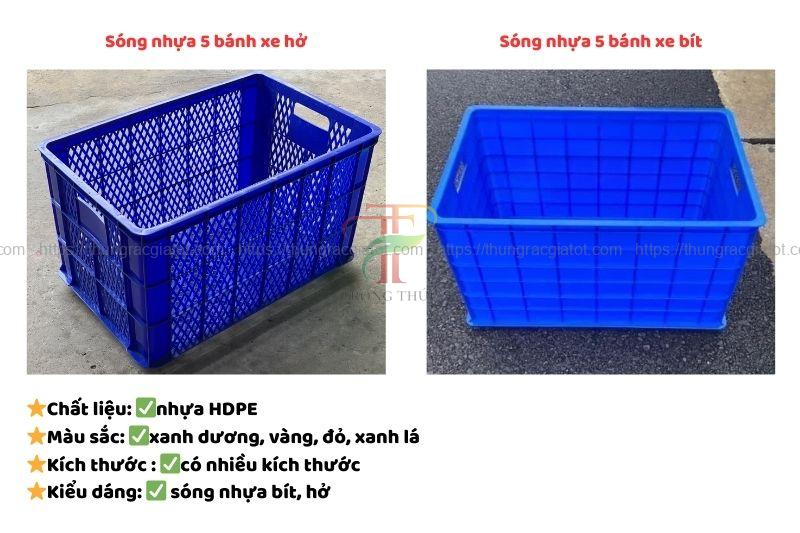 Thông số kỹ thuật sóng nhựa 5 bánh