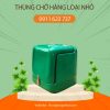 Thùng chở hàng loại nhỏ màu xanh